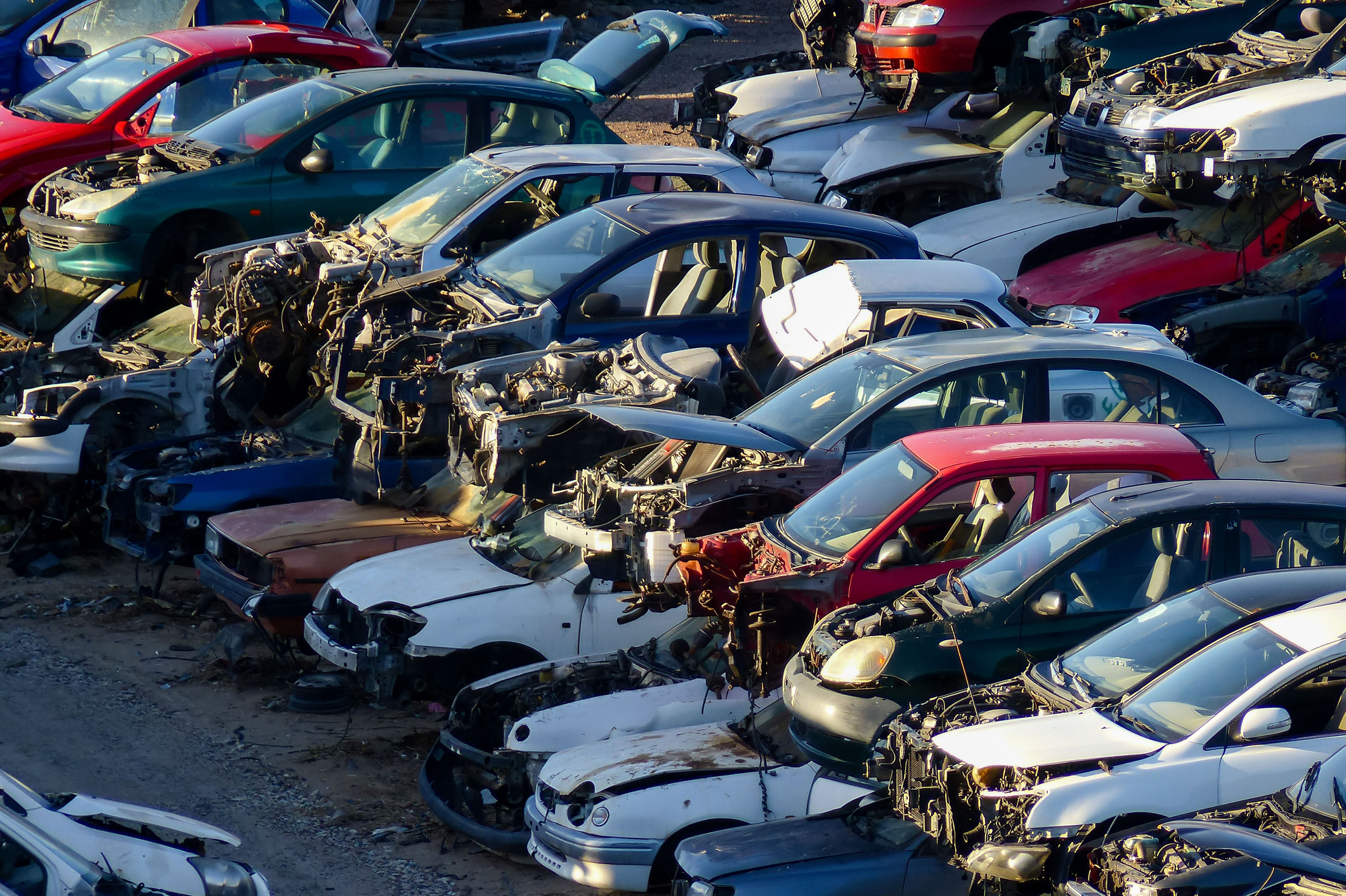 Scrap yard deals car parts